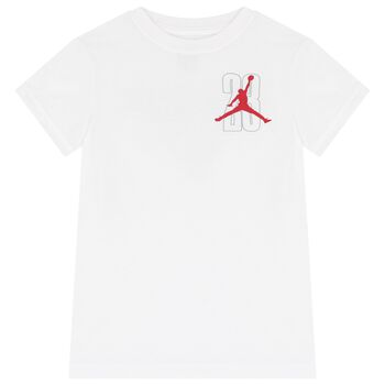 Boys White Jordan Logo T-Shirt