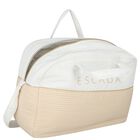 White & Gold Logo Baby Changing Bag ( 42cm ), 1, hi-res