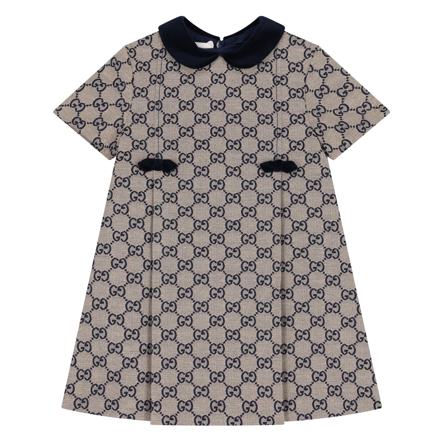 Younger Girls  Beige GG Canvas dress , 1, hi-res