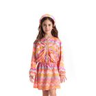 ربطة رأس للبنات متعرجة باللون الوردي والبرتقالي, 1, hi-res