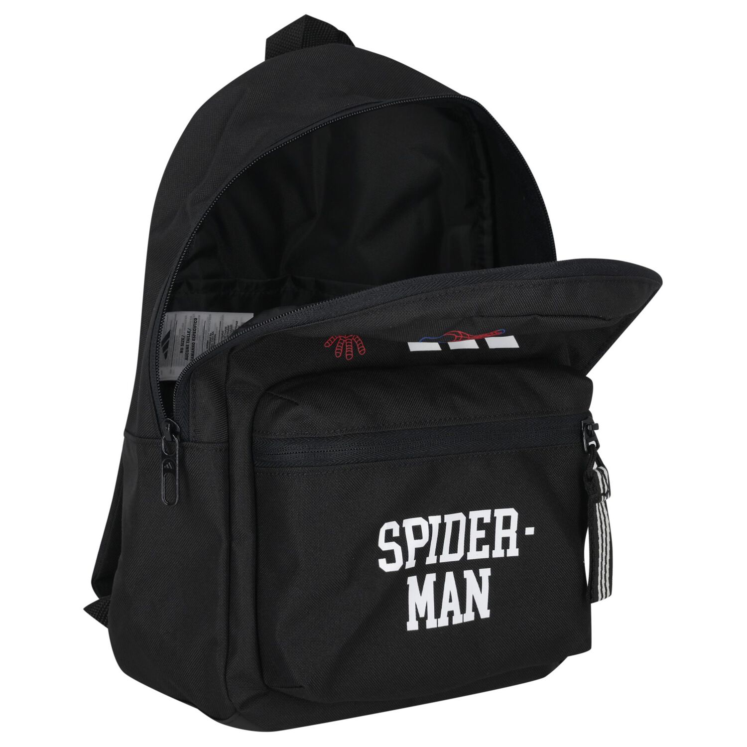Younger Boys Black Spider-Man Marvel Backpack ( 34cm ), 1, hi-res
