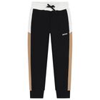 Boys Black Logo Joggers, 1, hi-res