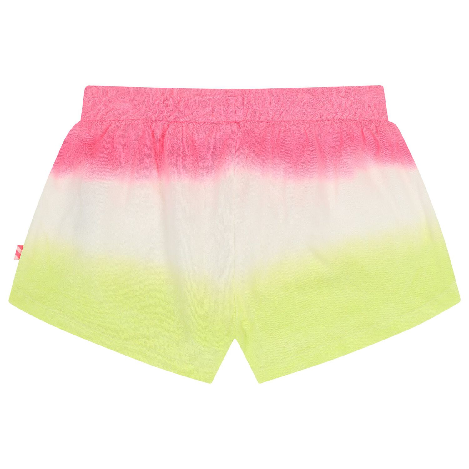 Girls Neon Pink & Neon Yellow Ombre Shorts, 1, hi-res