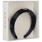 Girls Black Padded Headband, 1, hi-res