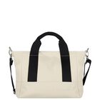 حقيبة للبنات بالشعار باللون البيج والأسود , 1, hi-res