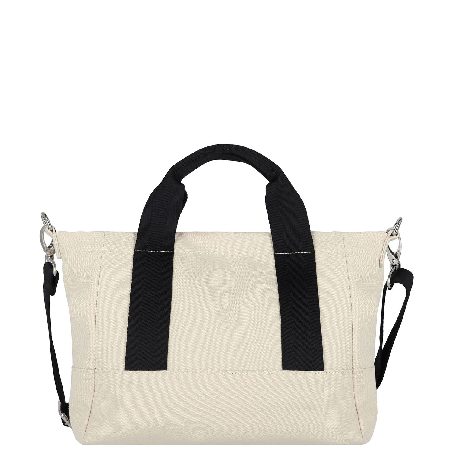 حقيبة للبنات بالشعار باللون البيج والأسود , 1, hi-res