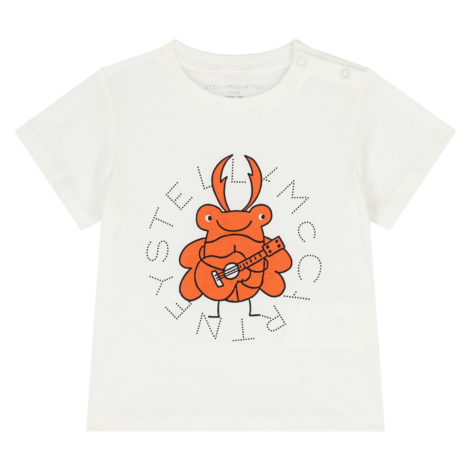 Younger Boys White Bug & Logo T-Shirt, 1, hi-res