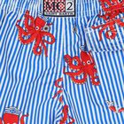 Boys Blue & White Octopus Swim Shorts, 1, hi-res