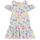 فستان بنات بطبعة الفيونكة بالون الابيض , 1, hi-res