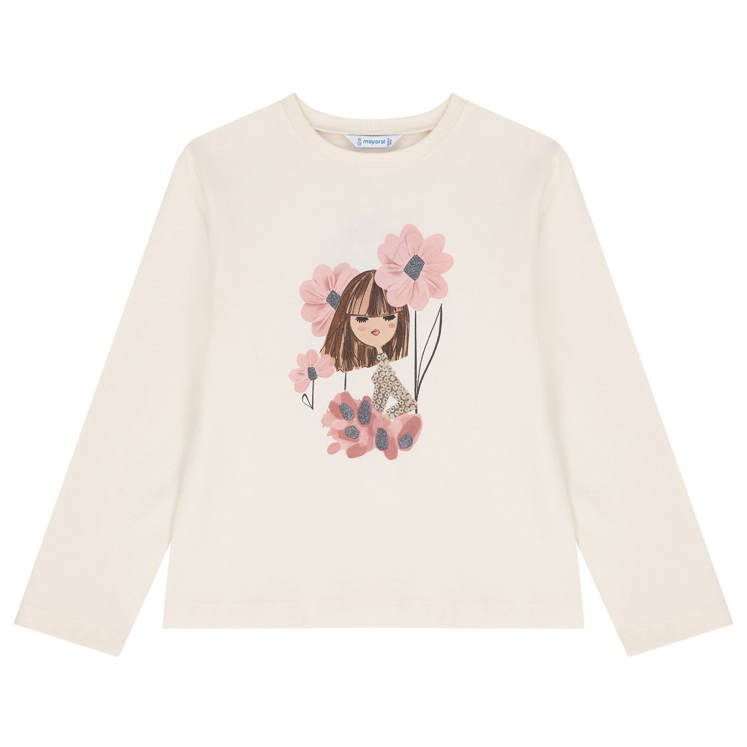 طقم ليجينز للبنات باللون الرمادى والعاجى والوردى, 3, hi-res