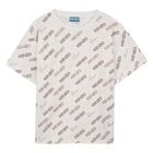 Ivory & Beige Logo T-Shirt, 1, hi-res