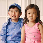 قبعة بيسبول تويل قطنية باللون الأزرق للأولاد , 1, hi-res