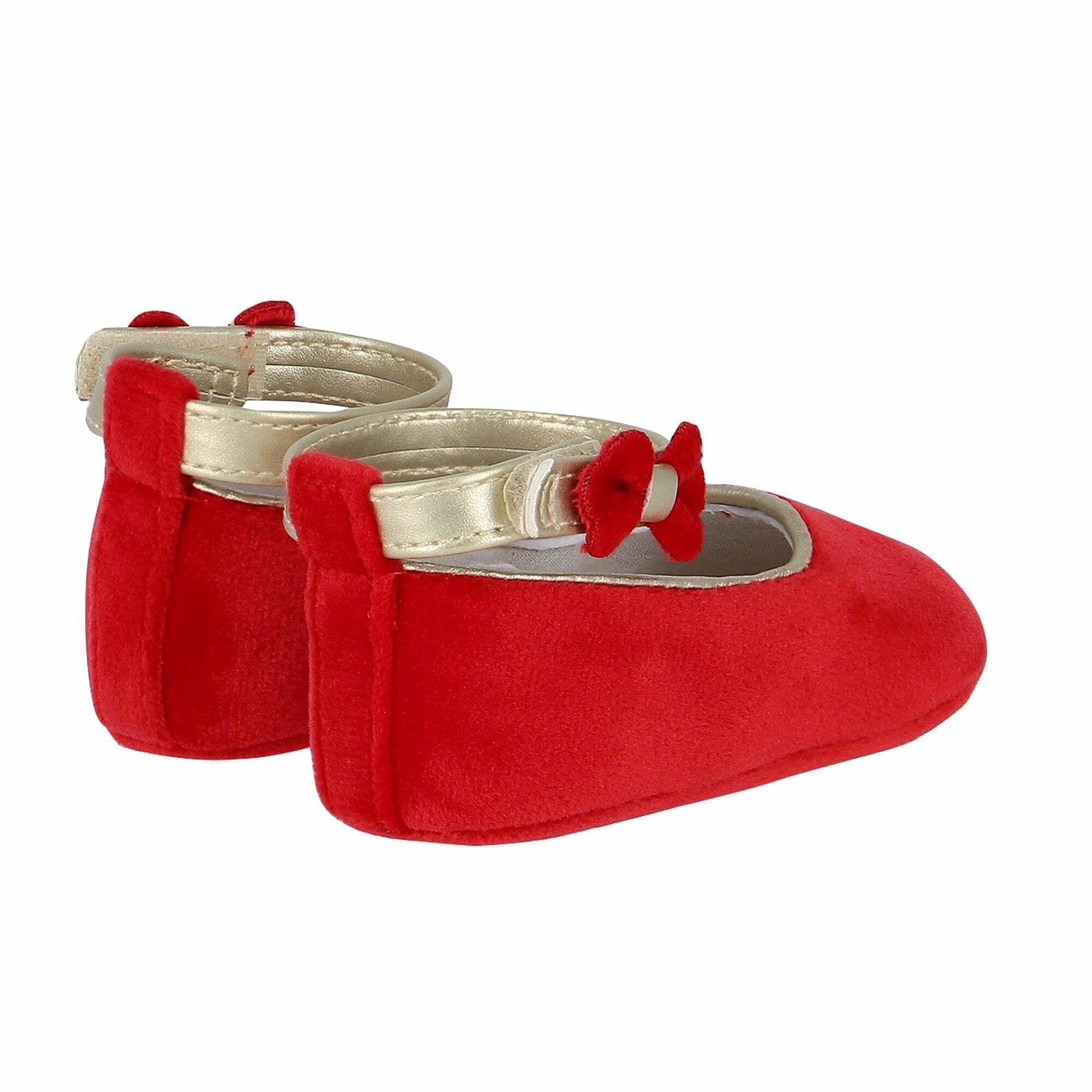 Red velvet baby shoes 2025
