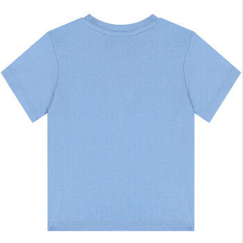 Younger Boys Blue Logo T-Shirt