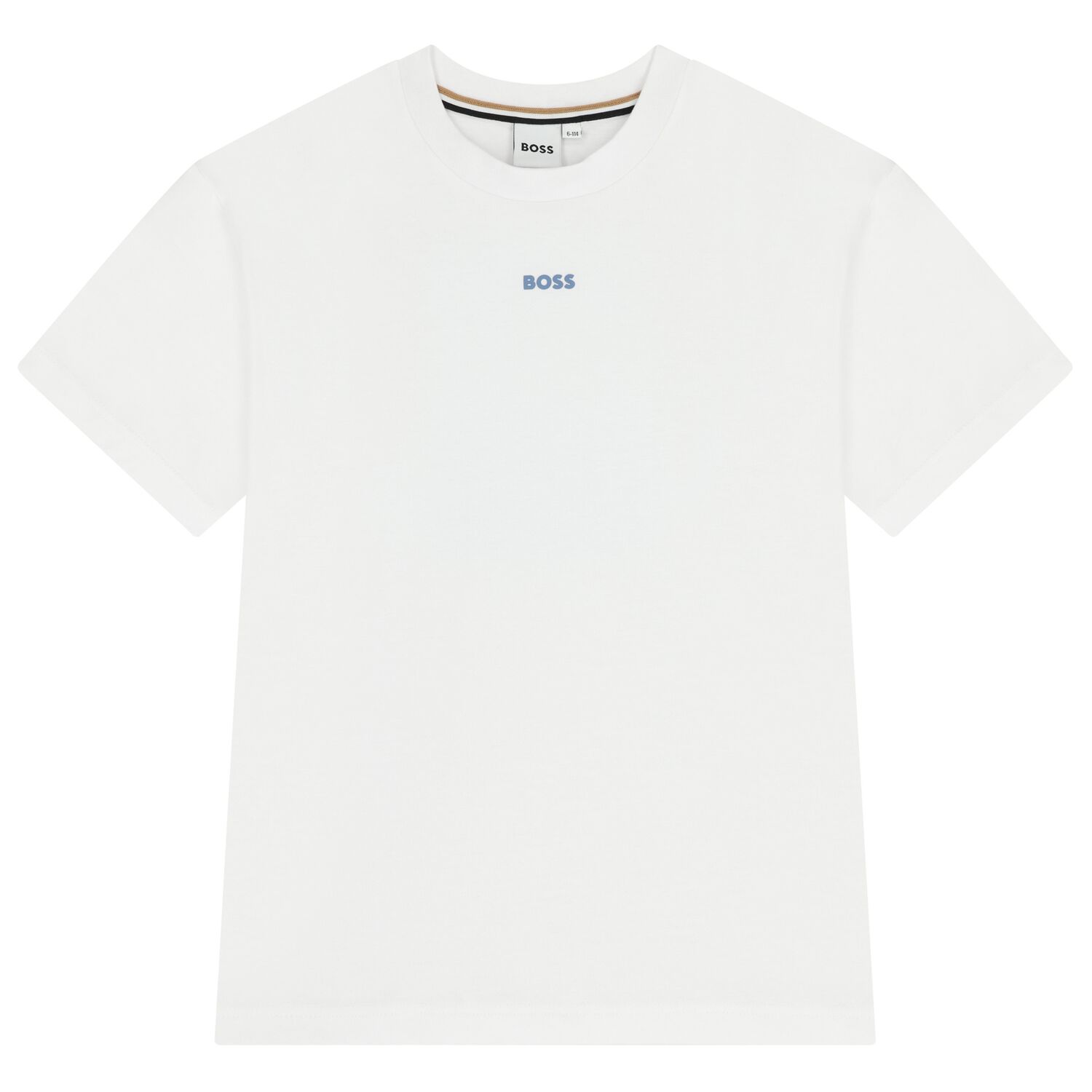 Boys White Logo T-Shirt, 1, hi-res