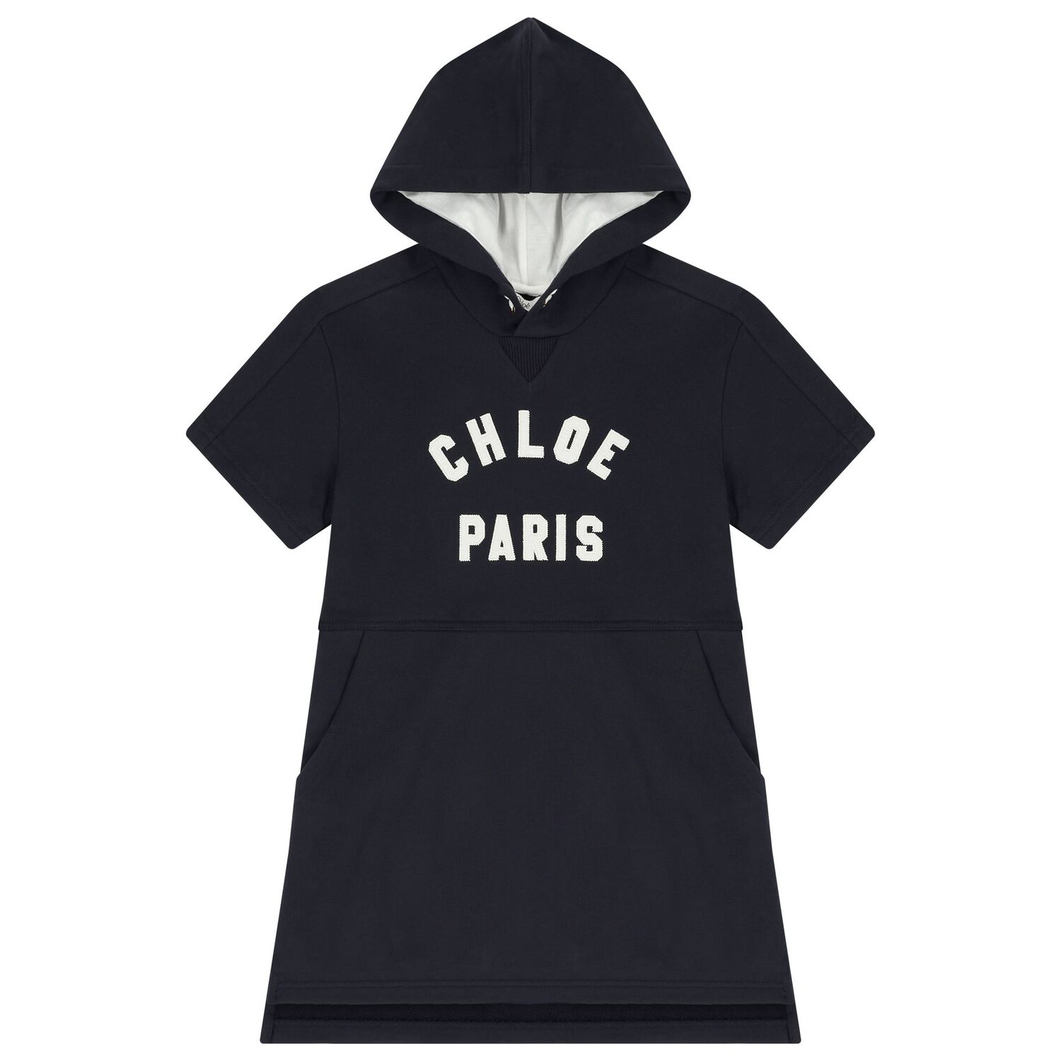 فستان بنات بالشعار باللون العاجي , 2, hi-res