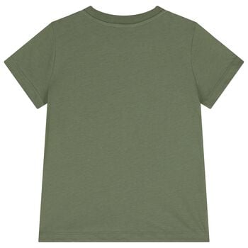 Green Teddy Bear Logo T-Shirt