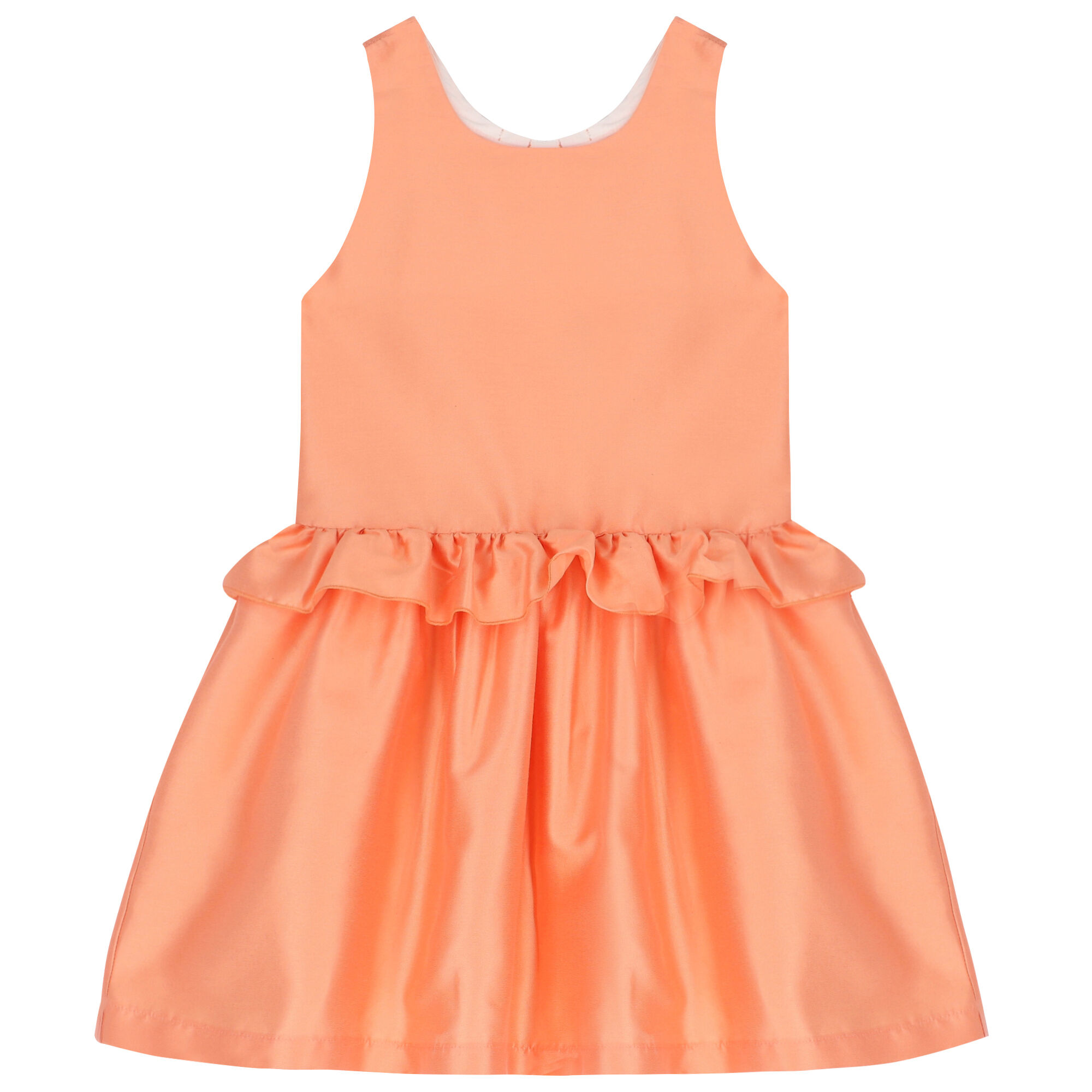 Orange dress for girl shop
