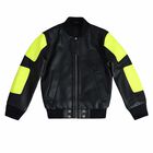 Boys Black Leather Jacket, 1, hi-res