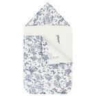 Ivory & Navy Blue Toile De Jouy Baby Nest, 1, hi-res