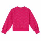 Girls Pink Logo Sweatshirt, 2, hi-res