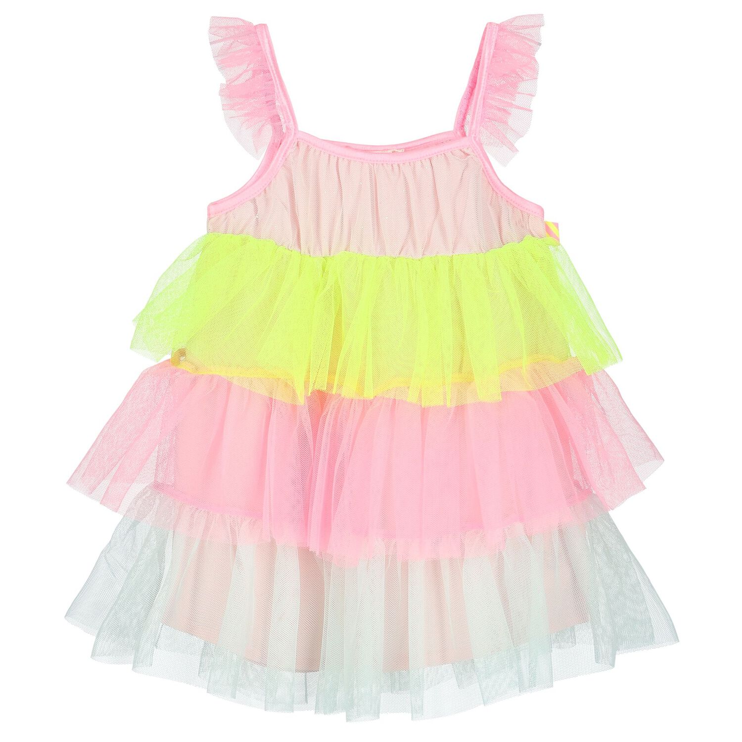 Younger Girls Multi-Coloured Ruffled Dress Set, 1, hi-res