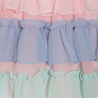 Baby Girls Pink & Blue Chiffon Ruffle Dress, 1, hi-res