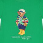 Boys Green Logo Polo Bear T-Shirt, 1, hi-res