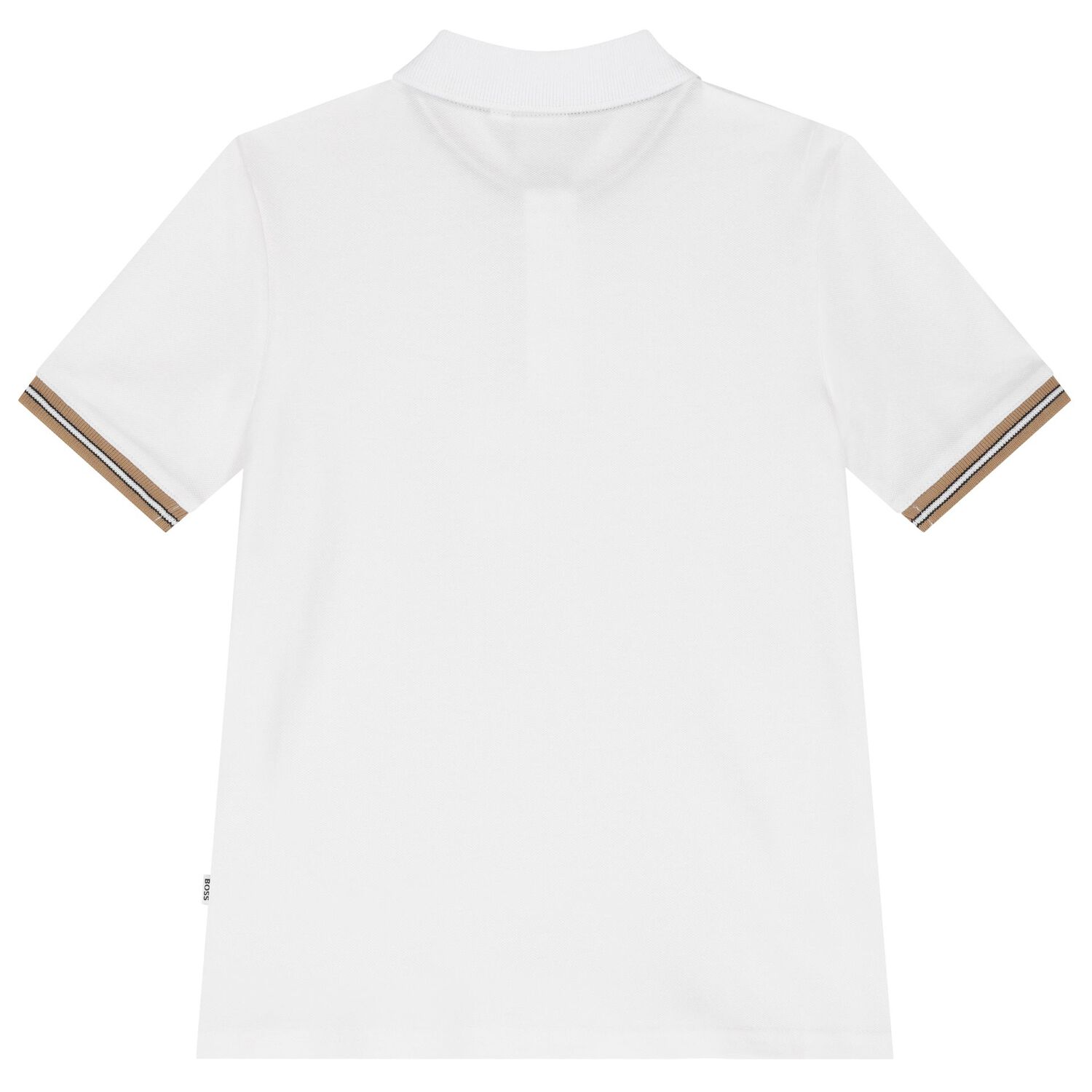 Boys White Logo Polo Shirt, 2, hi-res image number null
