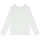 طقم تنورة بنات تول باللون الابيض والاسود, 1, hi-res