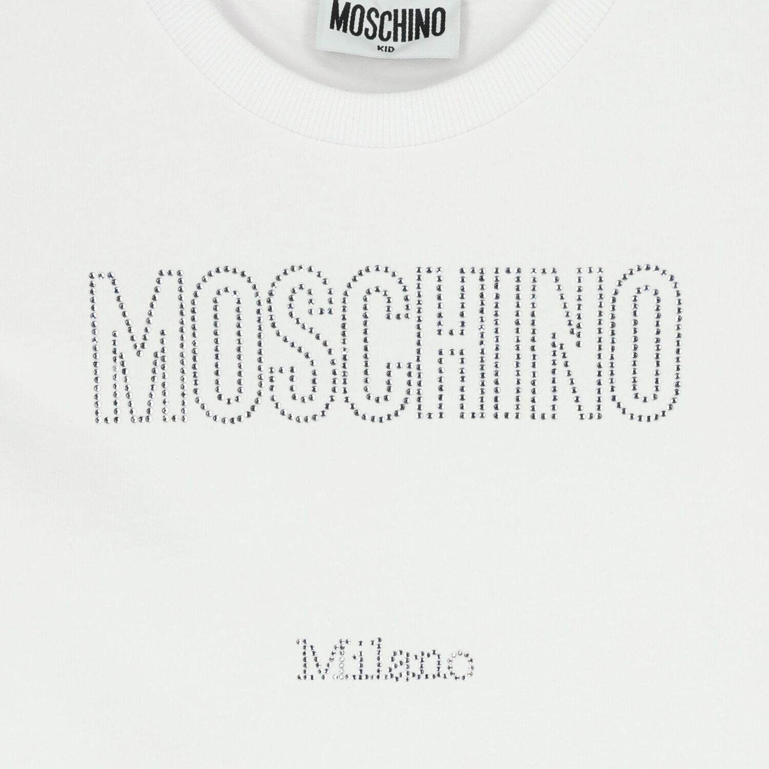  Girls White Logo T-Shirt, 3, hi-res