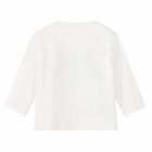 Younger Boys Ivory Cats Long Sleeve Top, 1, hi-res