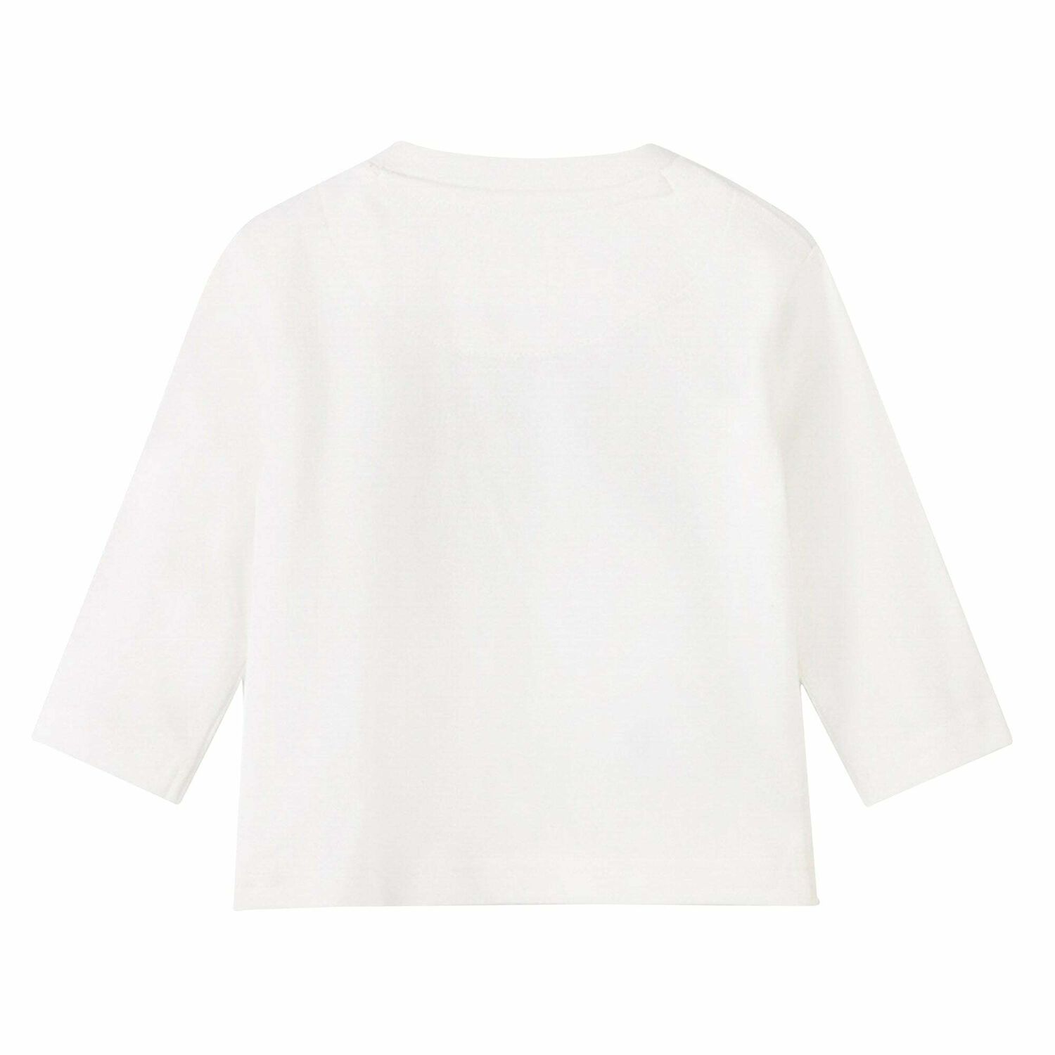 Younger Boys Ivory Cats Long Sleeve Top, 1, hi-res image number null