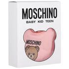 طقم افرول للبنات بشعار تيدي باللون الوردي, 3, hi-res