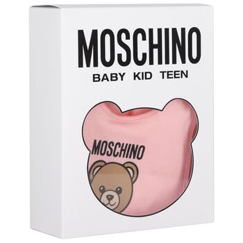 Baby Girls Pink Teddy Bear Logo Babygrow Gift Set