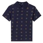 Boys Navy Blue Polo Shirt, 1, hi-res