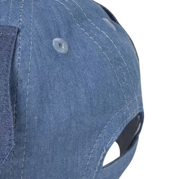 قبعة أطفال مزينة برسمة جرو باللون الأزرق للأولاد