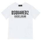 White Logo Cotton T-Shirt, 1, hi-res