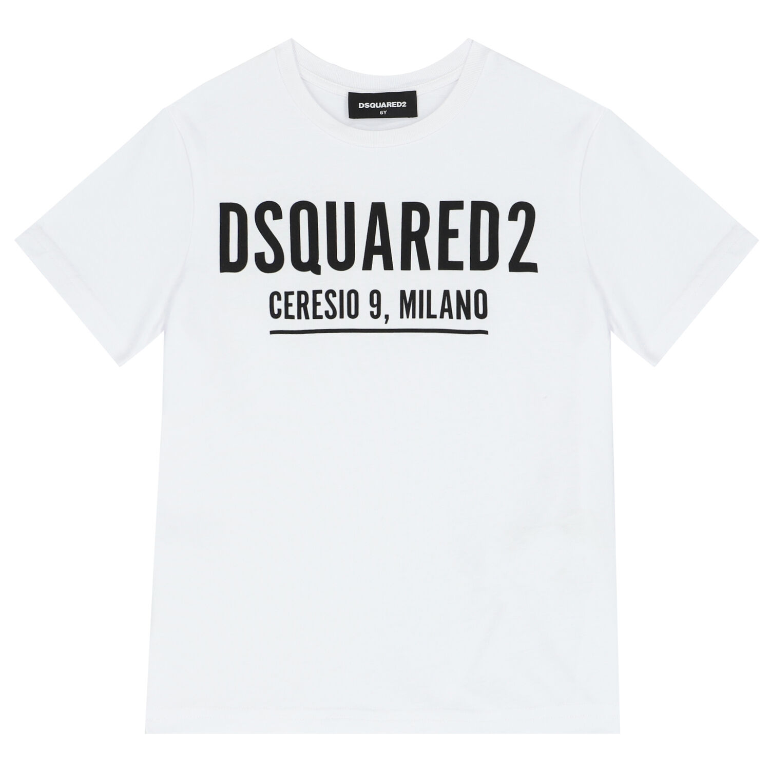 White Logo Cotton T-Shirt, 1, hi-res image number null