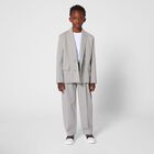 White & Black Logo Trainers, 1, hi-res