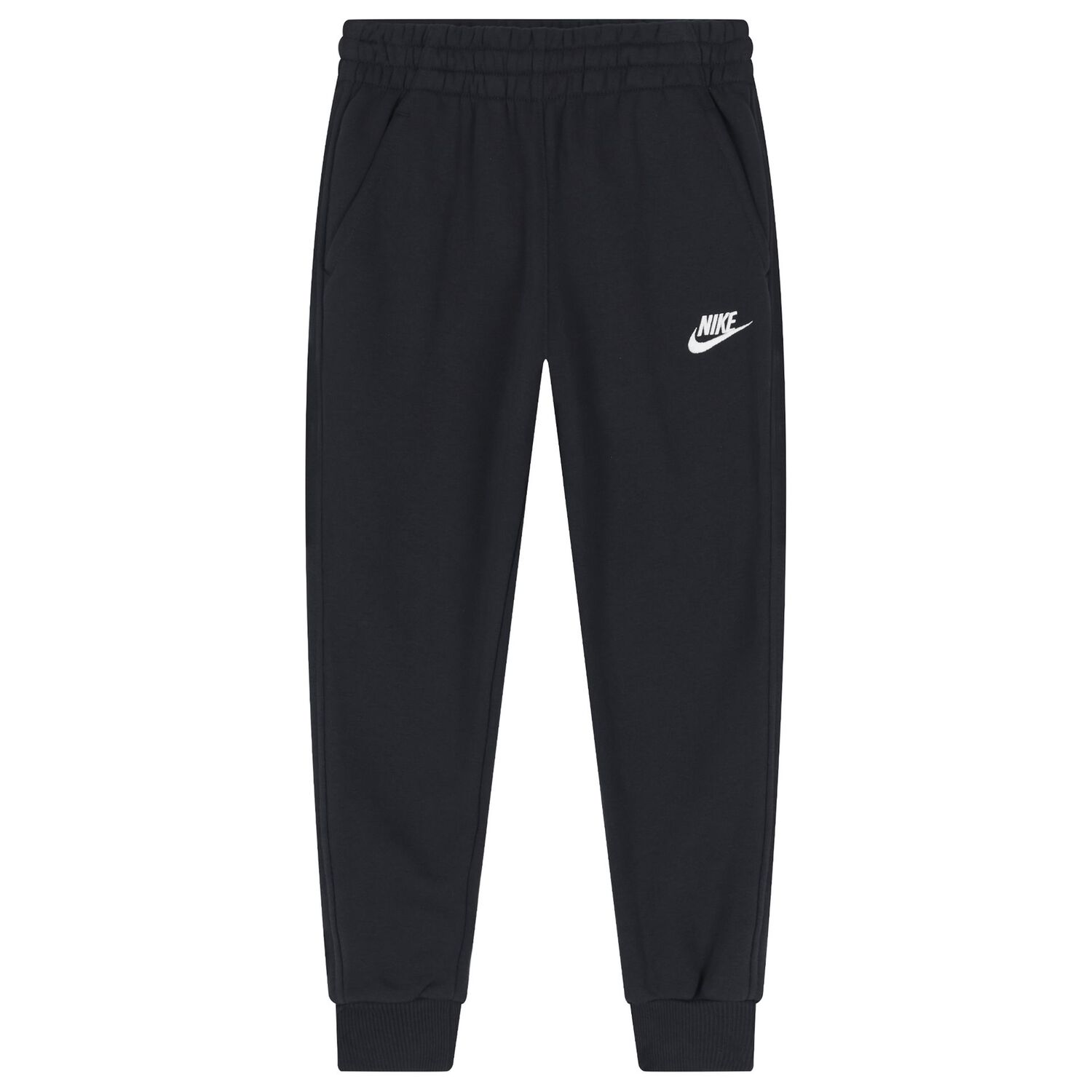 Boys Black Swoosh Logo Tracksuit, 1, hi-res