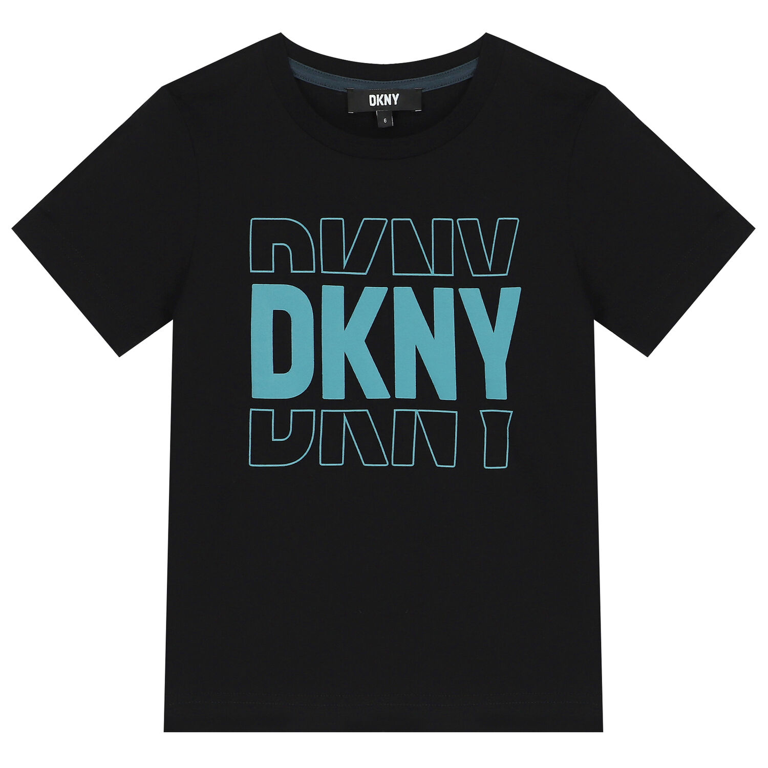 تيشيرت بالشعار باللون الاسود, 1, hi-res