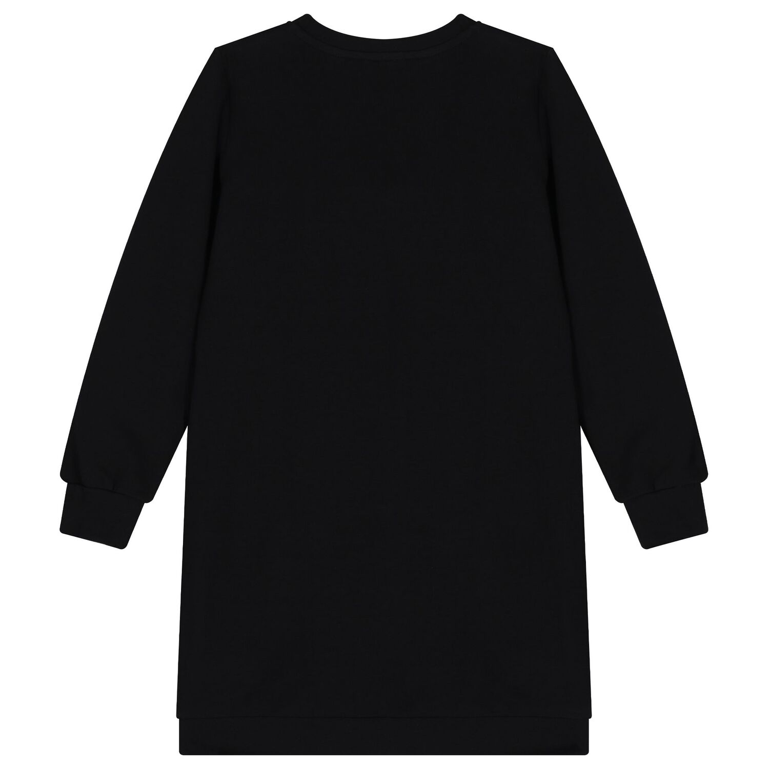 Girls Black Bow Geo Map Dress, 1, hi-res