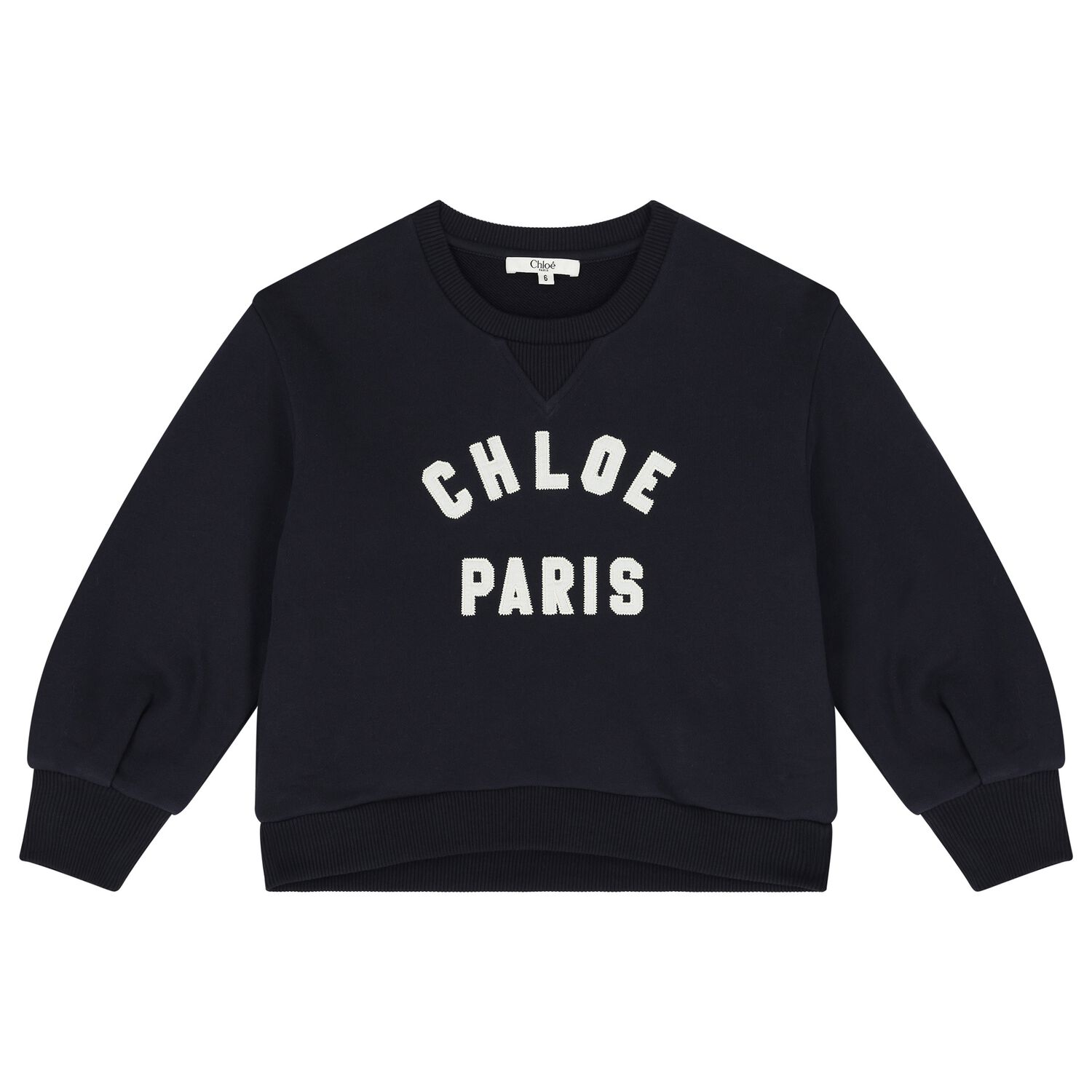 Girls Navy Blue Logo Sweatshirt, 1, hi-res image number null