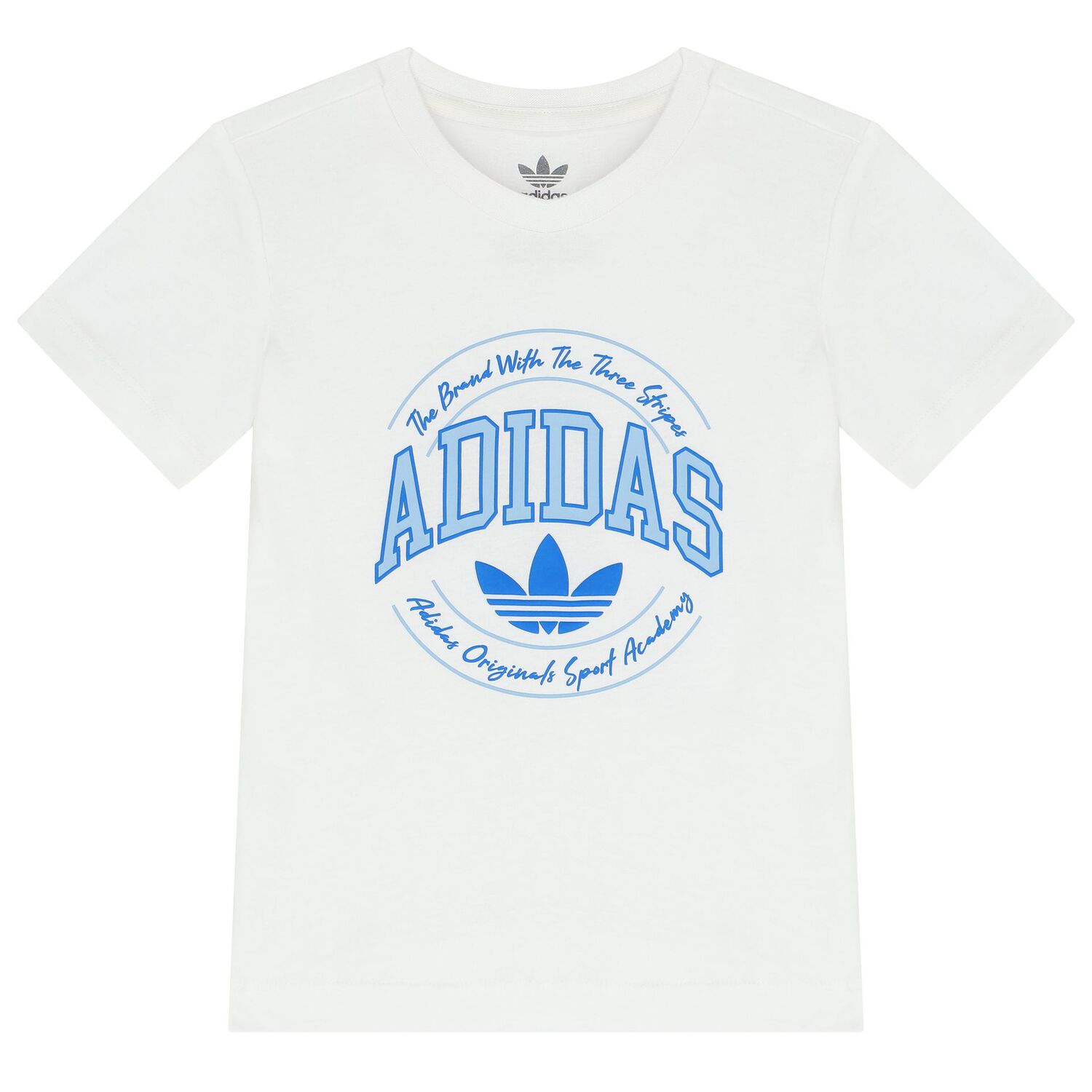 طقم شورت بالشعار باللون الأبيض والأزرق, 1, hi-res