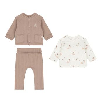 Baby Girls Beige & Ivory Tracksuit ( 3 Piece )