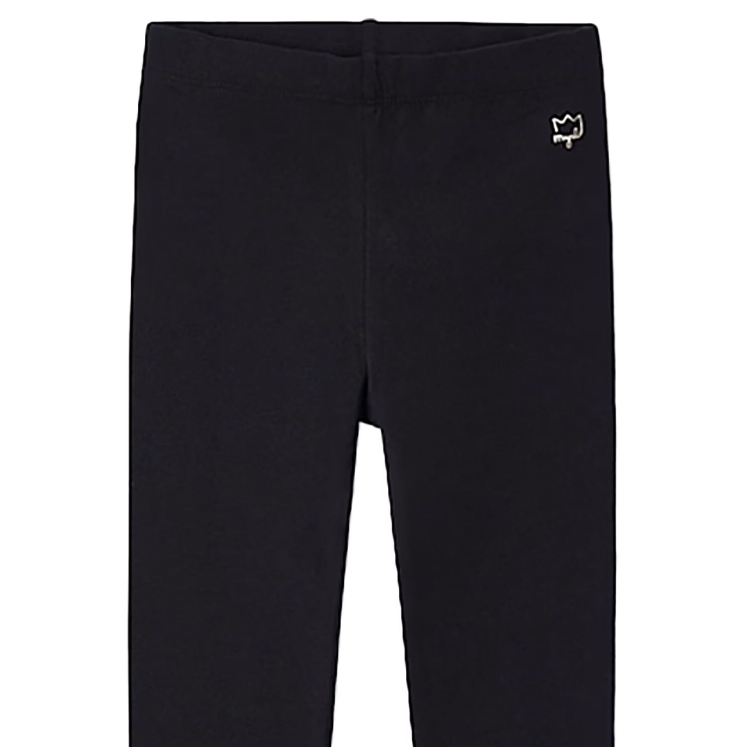 Girls Black Logo Leggings, 2, hi-res