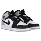 Black, White & Gold Air Jordan 1 Mid Trainers, 1, hi-res