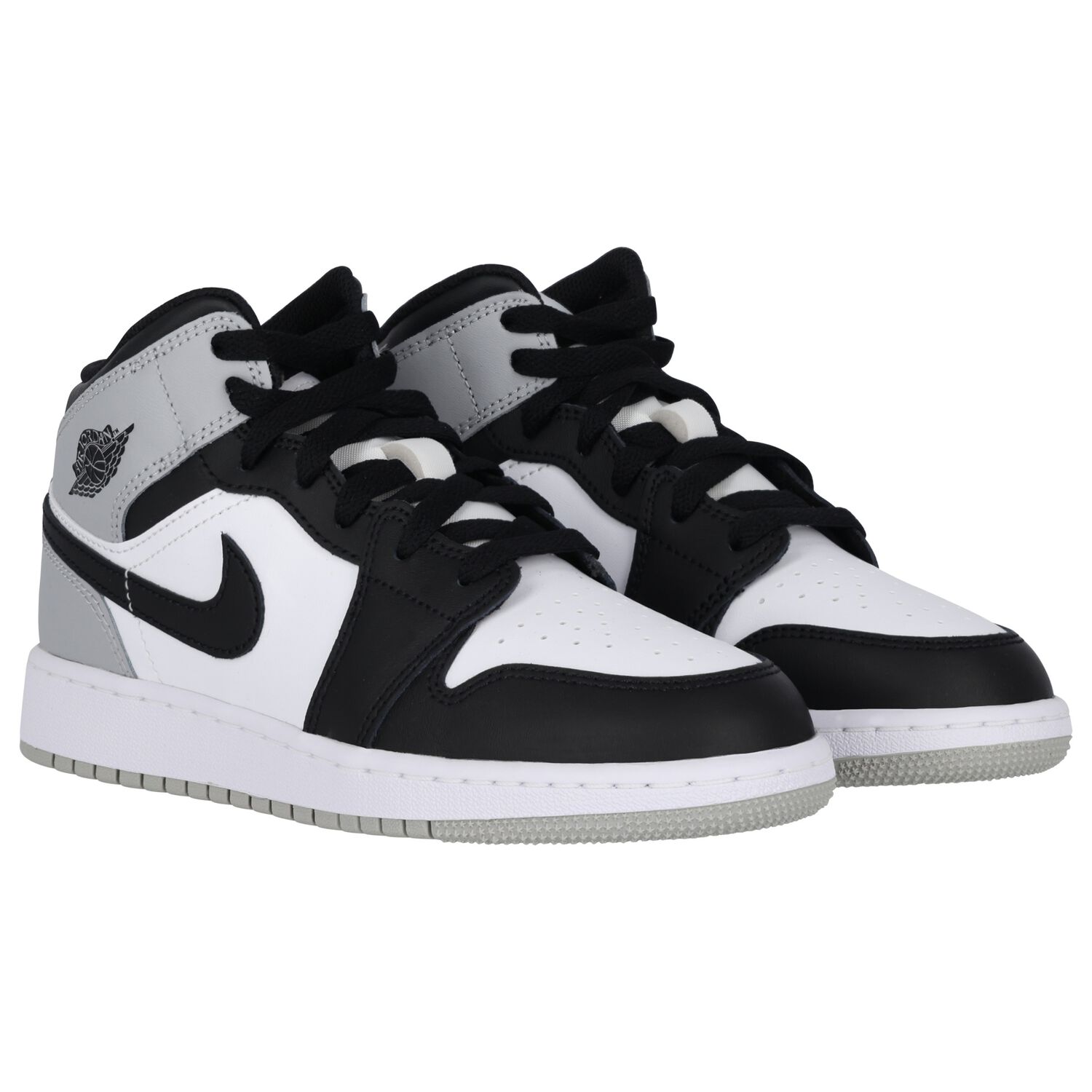 Black, White & Gold Air Jordan 1 Mid Trainers, 1, hi-res image number null