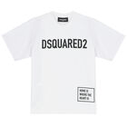 تيشيرت قطن بالشعار باللون الابيض, 1, hi-res